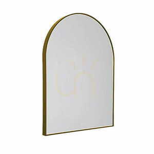 Osvetlené zrkadlo Max Light MIRROR W0386 polkruhové 90x70 cm zlaté LED stmievateľné small 0