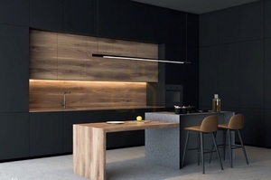 Závesné svietidlo Max Light Organic Horizon 150 cm čierne stmievateľné P0358D small 0
