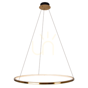 Závesné svietidlo Max Light Queen P0494 70 cm brúsené zlato LED 23W small 0