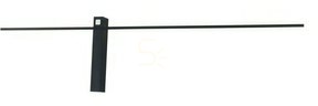 Nástenné svietidlo Max Light Sabre 91 cm čierne LED 10W 3000K dotykové w0283 small 1