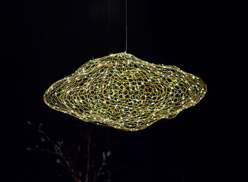 Skontrolujte Závesné svietidlo Max Light Stardust P0432D zlaté 7x LED 95 cm