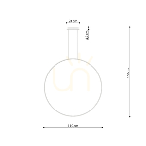 Závesná lampa RIO 110 zelená olivová LED 3000K small 8