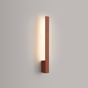 LAHTI 50 okrovo červená nástenná LED lampa 3000K small 2