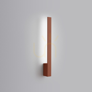 LAHTI 50 okrovo červená LED nástenná lampa 4000K small 2
