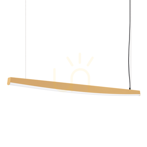 Skontrolujte JORUN 150 zlatá LED 3000K závesná lampa
