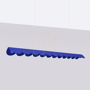 BISCUIT ultramarínová LED závesná lampa 3000K small 1