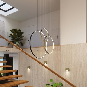 Závesné svietidlo RIO 3 55/78/110 čierna LED 3000K small 13