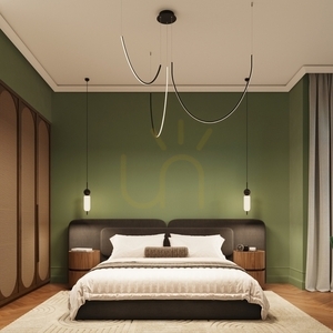 Luster ALVAR 1 čierna LED 3000K small 12