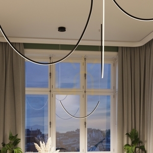 Luster ALVAR 1 čierna LED 3000K small 14