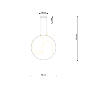 Závesná lampa RIO 78 zelená olivová LED 3000K small 8