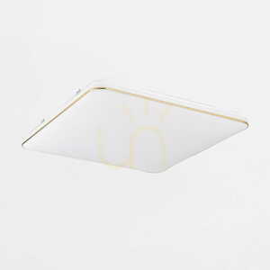 Štvorcové LED stropné svietidlo Zuma Line Omar JE-DHS-0530-GD 48 W 4000 K zlatý rámik 53 cm small 1