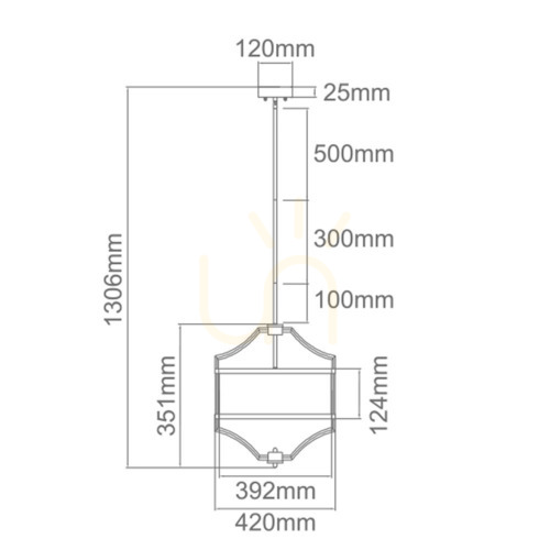 Skontrolujte Závesné svietidlo Stesso Open Design Highlights 4x E27 biela krémová saténová zlatá 420 mm