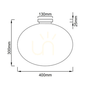 Plafón Open Design Highlights Palla 40 biely opál chróm 40 cm E27 small 4