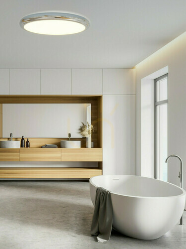 Skontrolujte Stropné svietidlo Open Design Highlights Piatto biele zlaté LED 68W 600 mm