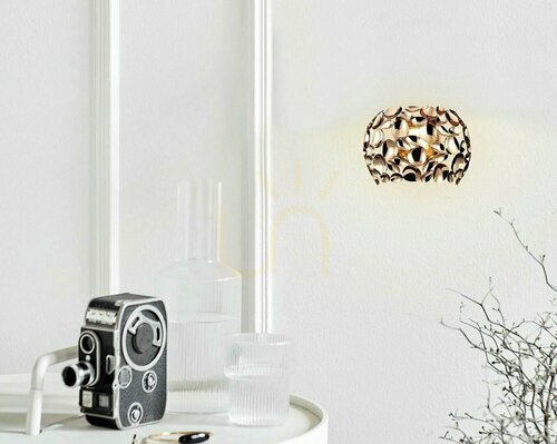 Skontrolujte Nástenné svietidlo Carera Gold, kovové, G9, 310 mm, Open Design Highlights