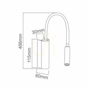 Nástenné svietidlo Open Design Highlights Nuto biele LED 3W 3000K IP20 small 5