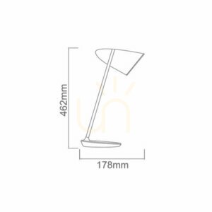Stolová lampa Open Design Highlights Elmo biela perleť chróm E27 metalická small 2