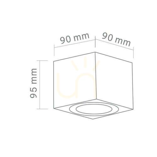 Skontrolujte Stropné svietidlo Open Design Highlights Lago čierne GU10 8W hliník IP20