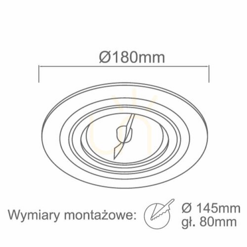 Skontrolujte Zapustené svietidlo Open Design Highlights Puro čierne ES111 Ø180 mm