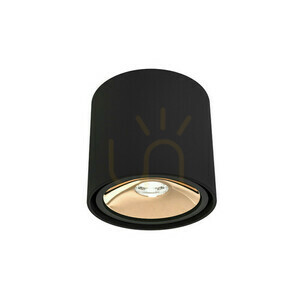 Stropné svietidlo Open Design Highlights Neo čierne zlaté GU10 130 mm small 0