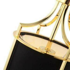 Prívesné svietidlo Lunga Black Gold Open Design Highlights E27 kov látka small 5