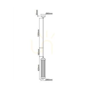 Závesné svietidlo Fiatto Open Design Highlights E14 priehľadné saténovo zlaté 1800 mm small 5