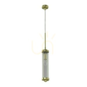 Závesné svietidlo Fiatto Open Design Highlights E14 priehľadné saténovo zlaté 1800 mm small 0