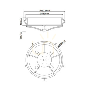 Plafón Open Design Highlights Stesso chróm 4x E27 589 mm small 7