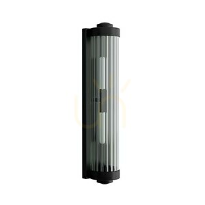 Nástenné svietidlo Fumi Open Design Highlights čierne IP44 G9 sklo kov 2x8W small 2