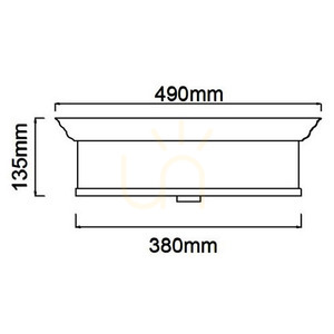 Plafón Famburo Open Design Highlights biely chróm 4xE14 49 cm small 2