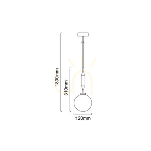 Závesné svietidlo Open Design Highlights Ero bielo-zlaté sklo G9 120 mm small 4