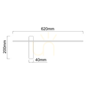 Nástenné svietidlo Open Design Highlights Bene čierne LED 7W 3000K IP20 620 mm small 5