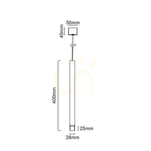 Prívesné svietidlo Open Design Highlights Q čierna/ružové zlato G9 hliník 1500 mm small 5