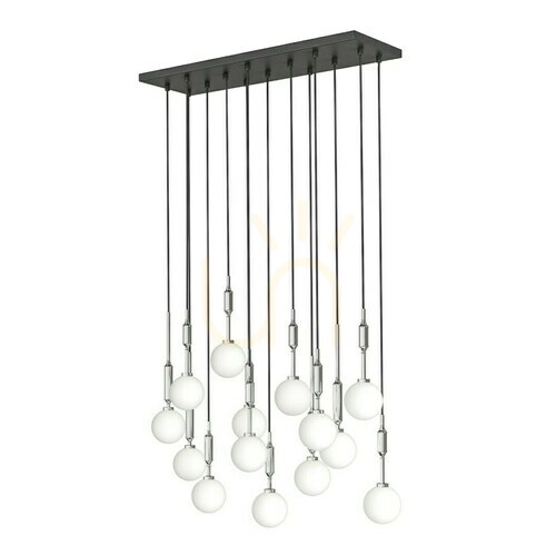 Skontrolujte Závesné svietidlo Open Design Highlights Ero XIV chróm 80x25 cm G9 14 svetiel