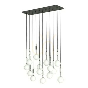 Závesné svietidlo Open Design Highlights Ero XIV chróm 80x25 cm G9 14 svetiel small 0