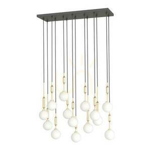 Závesné svietidlo Open Design Highlights Ero XIV gold bielo-čierne G9 80x25 cm small 0