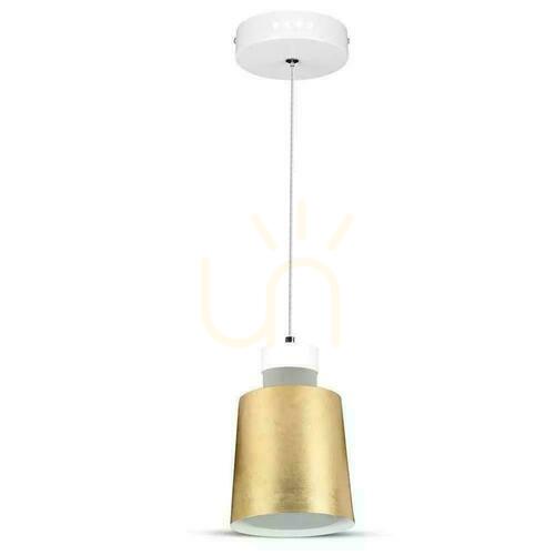 Skontrolujte LED závesné svietidlo V-TAC 7W (akryl) zlaté 120x190mm VT-7333-G 4000K 400lm 3 roky záruka