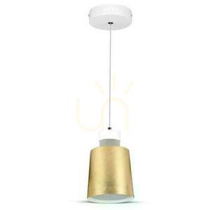 LED závesné svietidlo V-TAC 7W (akryl) zlaté 120x190mm VT-7333-G 3000K 400lm 3 roky záruka small 1