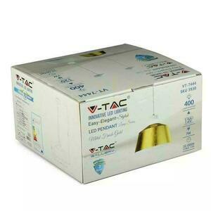 LED závesné svietidlo V-TAC 7W (akryl) zlaté 250x190mm VT-7444-G 3000K 400lm 3 roky záruka small 3