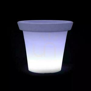 V-TAC LED záhradné svietidlo Container Pot 36cm nabíjanie diaľkové ovládanie VT-7808 RGBW 54lm. small 1
