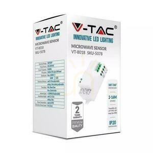 Mikrovlnný snímač pohybu V-TAC VT-8018 3 Mikrovlnný snímač pohybu V-TAC VT-8018 small 3