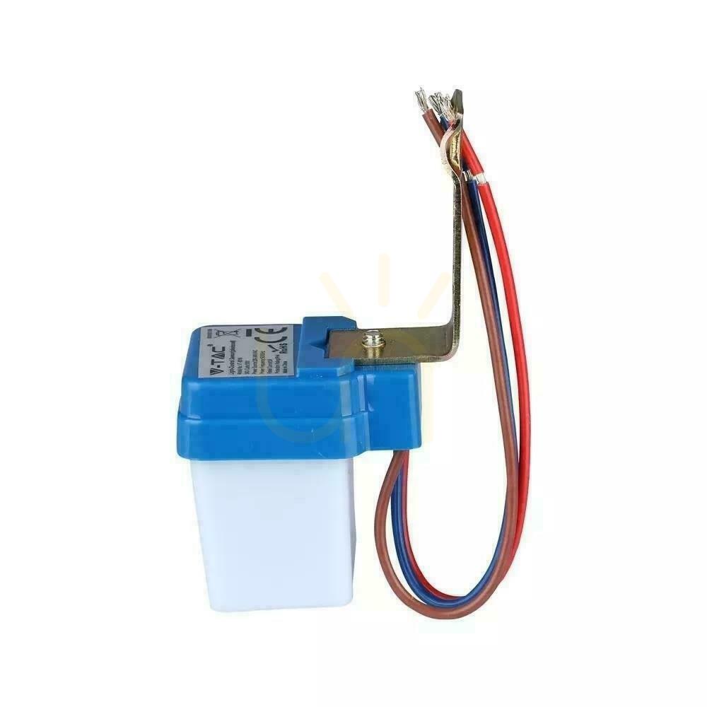 vyhliadka Súmrakový svetelný senzor 6A 1400W 5-15LUX V-TAC VT-8019 Súmrakový svetelný senzor 6A 1400W 5-15LUX V-TAC VT-8019