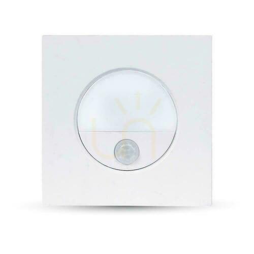Skontrolujte Schodiskové svietidlo 3W LED V-TAC White Motion Sensor 230V VT-8035 4000K 100lm