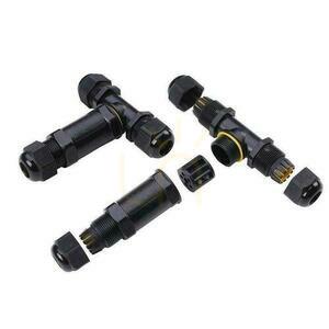 Konektor Hermetická spojka 3x3Pin Black Tee 0,5-4mm2 Priemer vodiča 8-12mm IP68 V-TACC VT-869 small 1