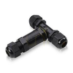Konektor Hermetická spojka 3x3Pin Black Tee 0,5-4mm2 Priemer vodiča 8-12mm IP68 V-TACC VT-869 small 0