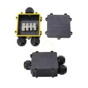Hermetická spojovacia skrinka 4x5Pin Black Tee 0,5-2,5 mm2 Priemer vodiča 8-12 mm IP68 V-TAC VT-870 small 1