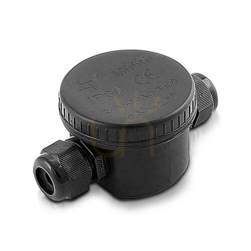 Skontrolujte Hermetická spojovacia skrinka 2x3Pin čierna 24A AC: 450V Priemer drôtu 5-9mm IP66 V-TAC VT-881