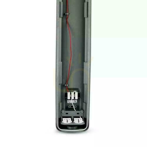 Skontrolujte V-TAC PC/PC 2x120cm (2 x 18W) hermetické LED svietidlo (LED trubice sú súčasťou dodávky) VT-12023 6400K 3400lm