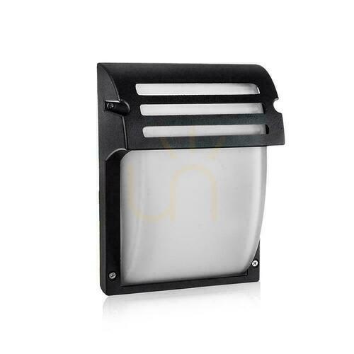 Skontrolujte V-TAC Záhradné nástenné svietidlo Frosted Glass Black Matte VT-754