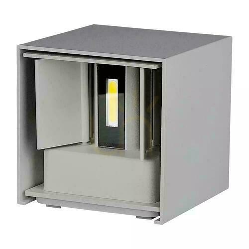Skontrolujte V-TAC 6W Wall Mounted Wall Mounted Wall Mounted Top Down Adjustable Grey Square Bridgelux VT-759 3000K 660lm